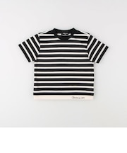 ボーダー フェイクレイヤード 半袖Tシャツ