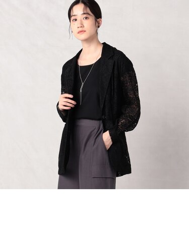 パッチワークレース　テーラードジャケット