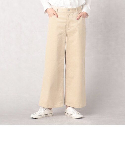 コーデュロイ　ワイドパンツ