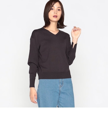 マシンウォッシャブル　ベーシック　Ｖネックニット