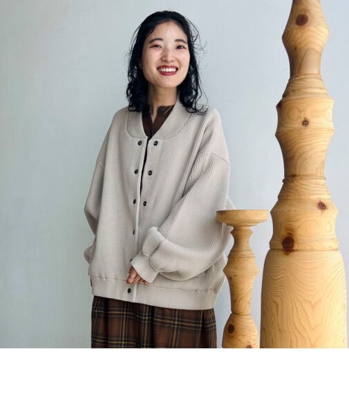 ニット　パフスリーブ ブルゾン