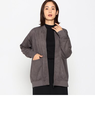 フェイクスエード ブルゾン