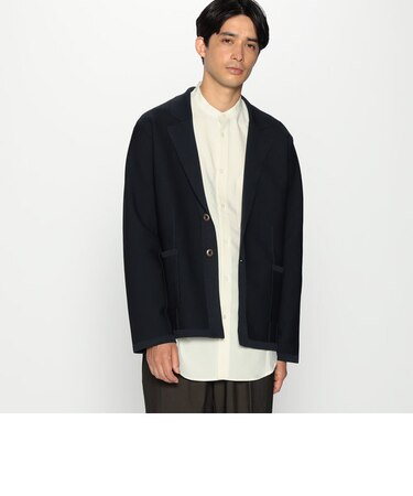 シングルブレスト ニットジャケット