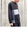 パッチワーク クルーネック ロングスリーブ Ｔシャツ