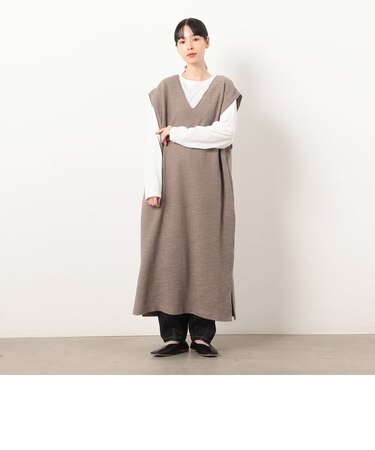 【セットアイテム】ツイードジャガード　ワンピース＋長袖Ｔシャツ