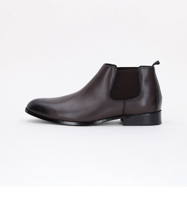 サステナブル 再生革 サイドゴア ショートブーツ