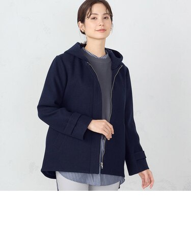 ★TV着用商品★２ＷＡＹ　ジャージーフーデット　ショートコート