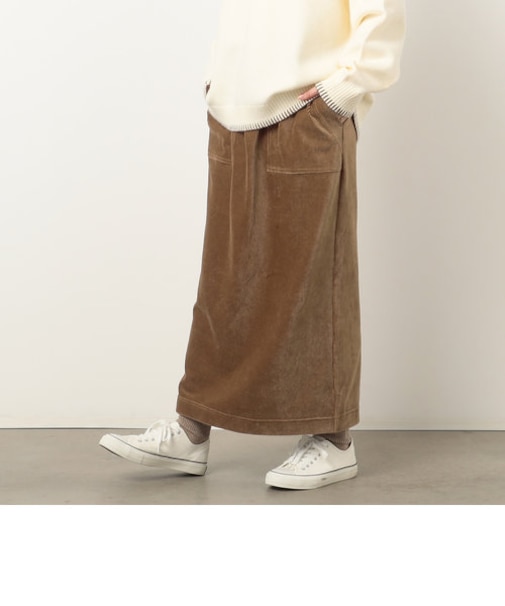 コーデュロイ ナロースカート
