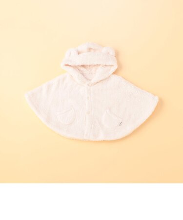 フリースボア　耳付きマント(60-80cm)