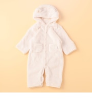 フリースボア　耳付き　ツーウェイおくるみ(60-80cm)