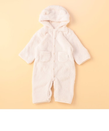 フリースボア　耳付き　ツーウェイおくるみ(60-80cm)