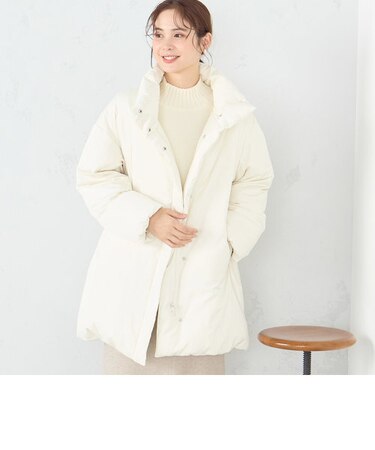 リサイクルタフタ　撥水加工　オーバーサイズ　ダウンコート