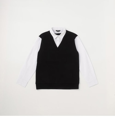 フェイクレイヤード シャツ(140-160cm)