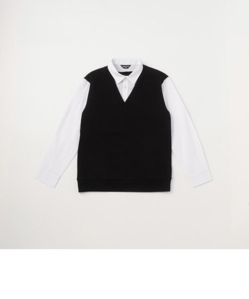 フェイクレイヤード シャツ(140-160cm)