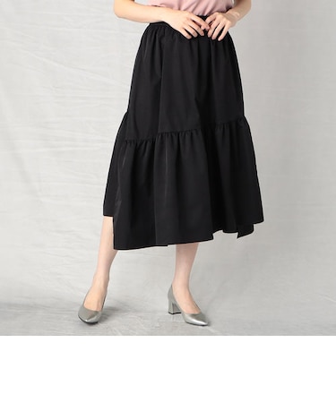 ランダムヘム ティアードスカート