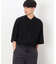 ファンクショナル バンドカラー 七分袖 シャツ