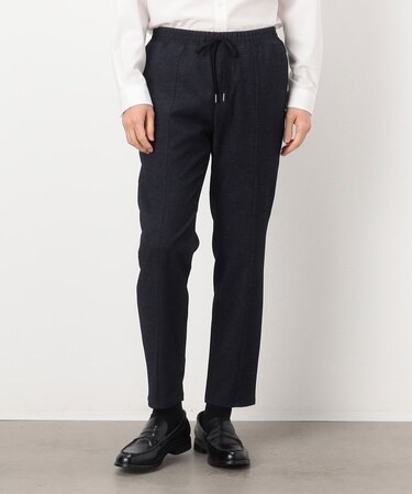 【セットアップ対応】デニムライクジャージー テーパードパンツ