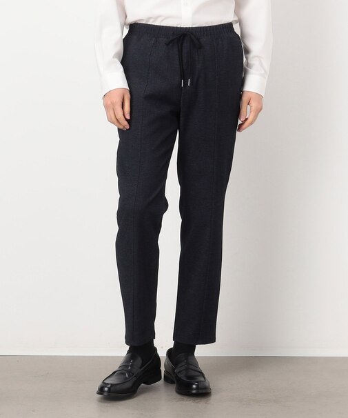 【セットアップ対応】デニムライクジャージー テーパードパンツ