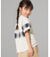 オンブレーチェック使い 半袖Tシャツ