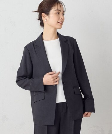 【 UVカット・吸水速乾・接触冷感】kireri ストレッチドライツイル テーラードジャケット