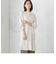 レーヨンリネン　後ろねじりロングシャツ