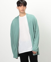 【セットアイテム】ボタンレスニットカーディガン+Tシャツ