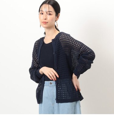 アイレットメッシュ２ＷＡＹ　カーディガン