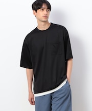 フェイクレイヤード クルーネックＴシャツ