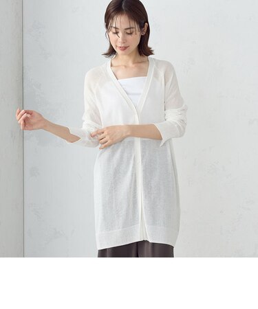 シアーロングカーディガン