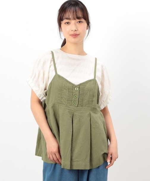 コットンリネン ビスチェ ブラウス / セットアップ対応
