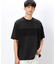 ケーブル柄ジャカード コンビデザインＴシャツ