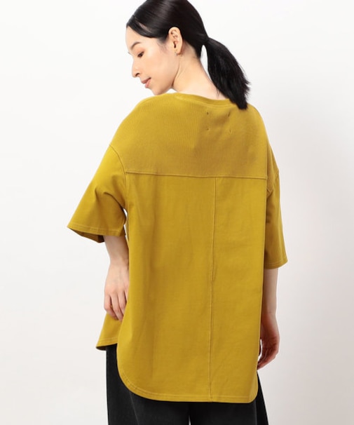 ワッフル切り替え半袖Ｔシャツ