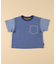 デニム調ジャージー ポケット付きTシャツ(ベビーサイズ)