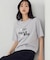 速乾　箔プリント Tシャツ