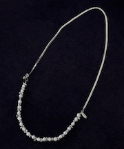 スライド　プラスチックバロックパール　ネックレス