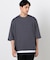 ７分袖 フェイクレイヤード クルーネックＴシャツ