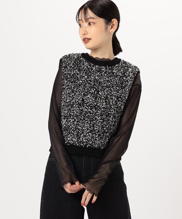 2WAYリボンヤーン　ベスト