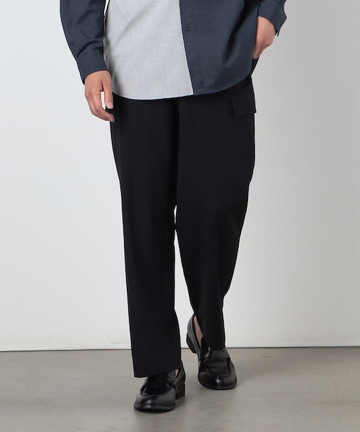 ウールライク セミワイド カーゴパンツ