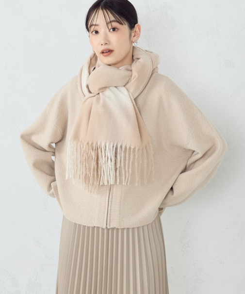 チェック柄 ストール