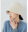 シャギーニット　バケットハット
