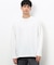 タテ畝ストレッチポンチ フェイクレイヤード クルーネックＴシャツ （長袖）