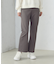 ジャカード ストレッチ セミフレアパンツ