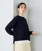 【 ウォッシャブル 】日本の色クルーネックニット