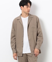 ファンクショナル ストレッチツイル オープンカラーシャツ