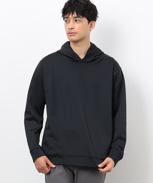ストレッチダンボールニット フードパーカー (長袖)