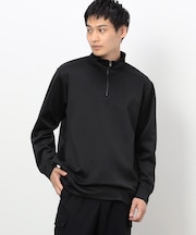 ストレッチダンボールニット ハーフジッププルオーバー （長袖）