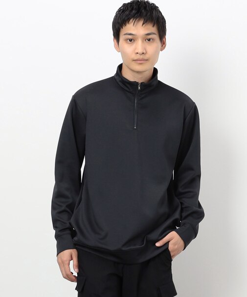 ストレッチダンボールニット ハーフジッププルオーバー (長袖)