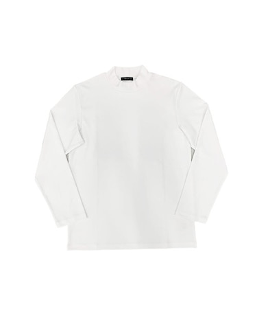 コットンスムース モックネックＴシャツ  （長袖）