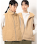リバーシブル　ボアベスト