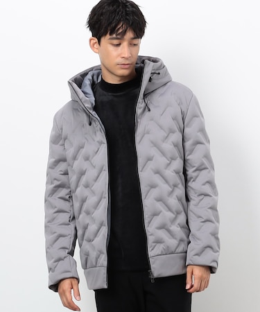 シームレスダウン フード ブルゾン